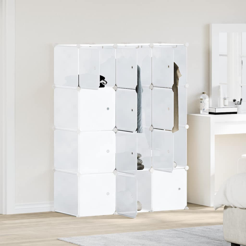Cubes de rangement 12 pcs avec tiges de suspension PP - XIOS