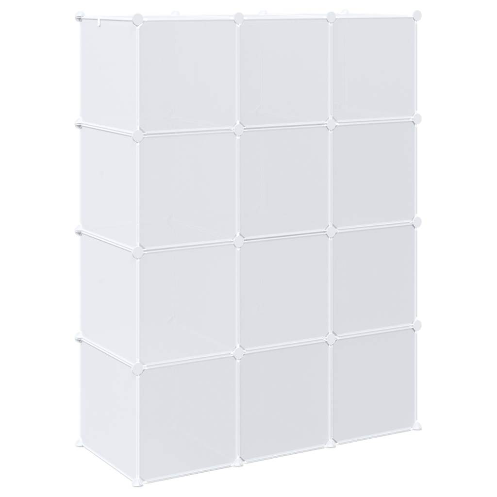 Cubes de rangement 12 pcs avec tiges de suspension PP - XIOS