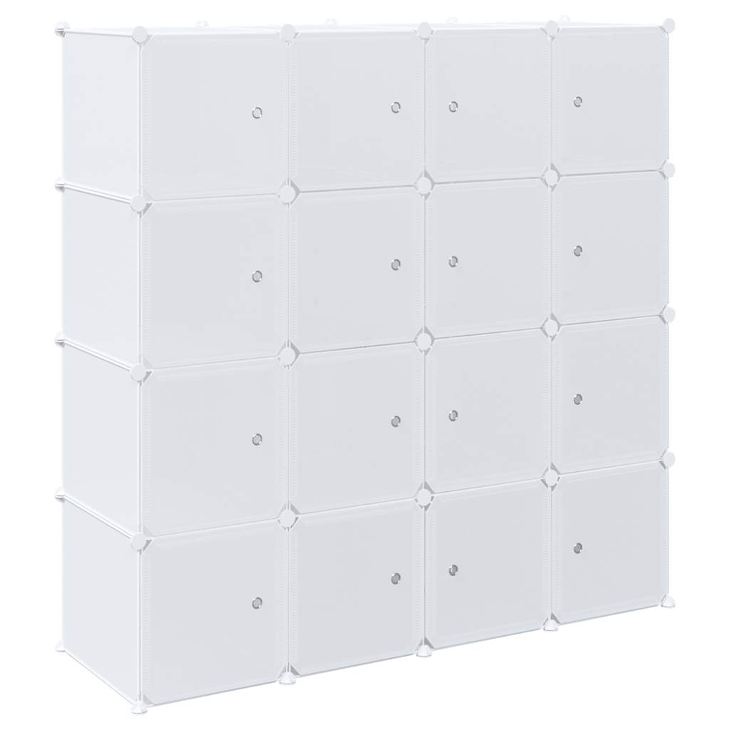 Cubes de rangement 16 pcs avec tiges de suspension PP - XIOS