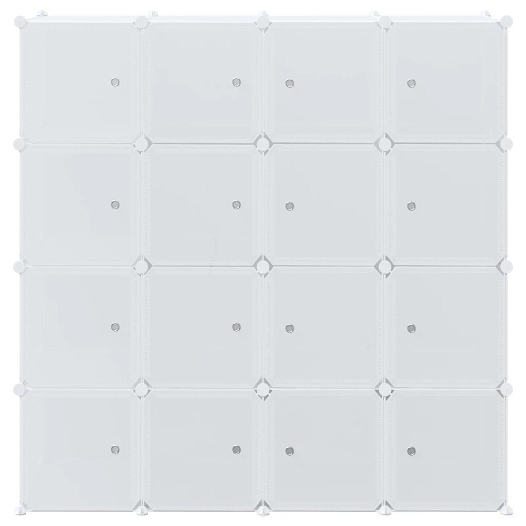 Cubes de rangement 16 pcs avec tiges de suspension PP - XIOS