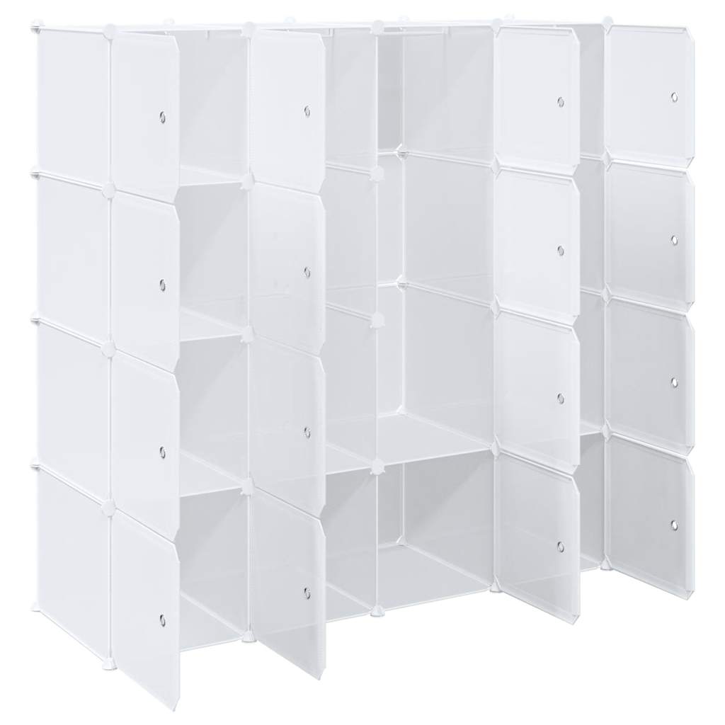 Cubes de rangement 16 pcs avec tiges de suspension PP - XIOS