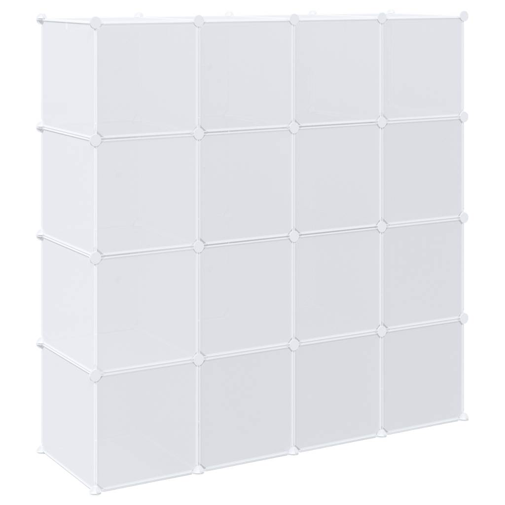Cubes de rangement 16 pcs avec tiges de suspension PP - XIOS