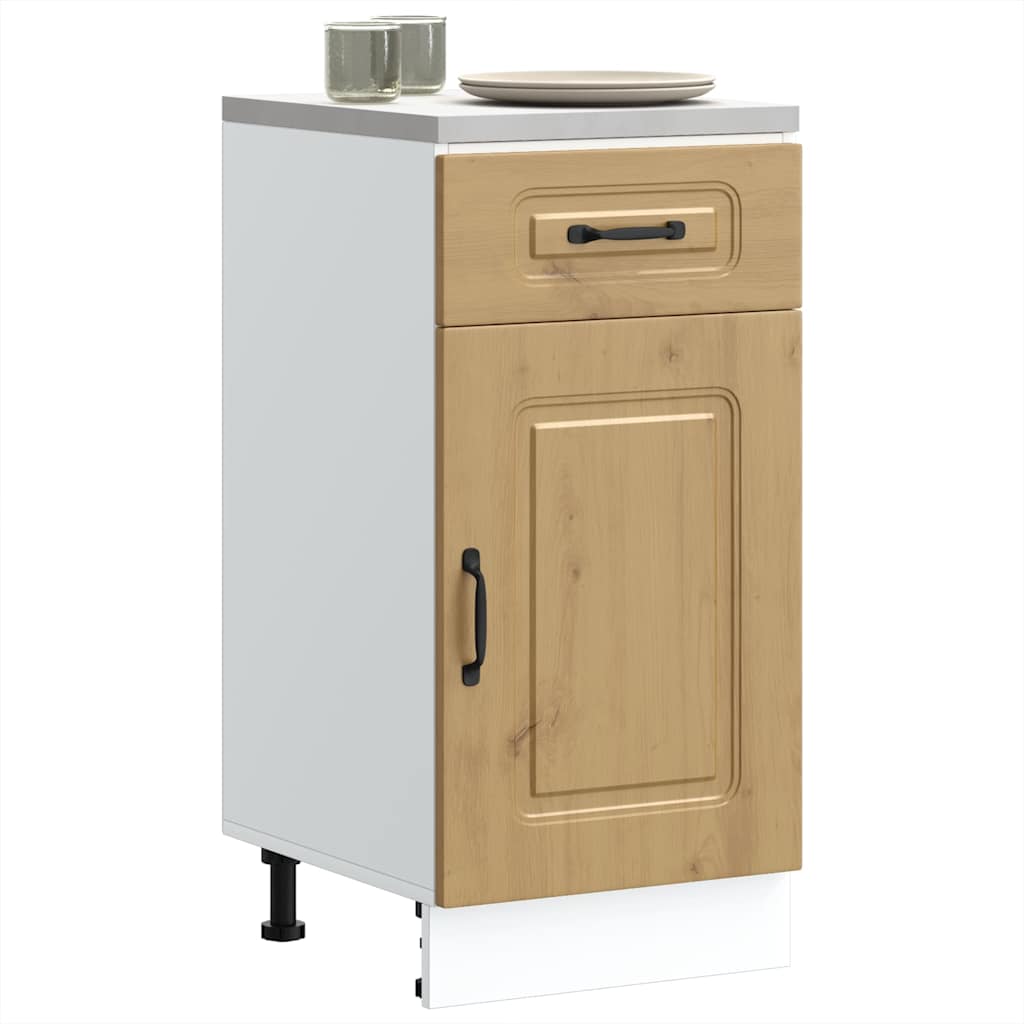 Armoire de cuisine Kalmar chêne artisanal bois d'ingénierie Meubles de cuisine vidaXL