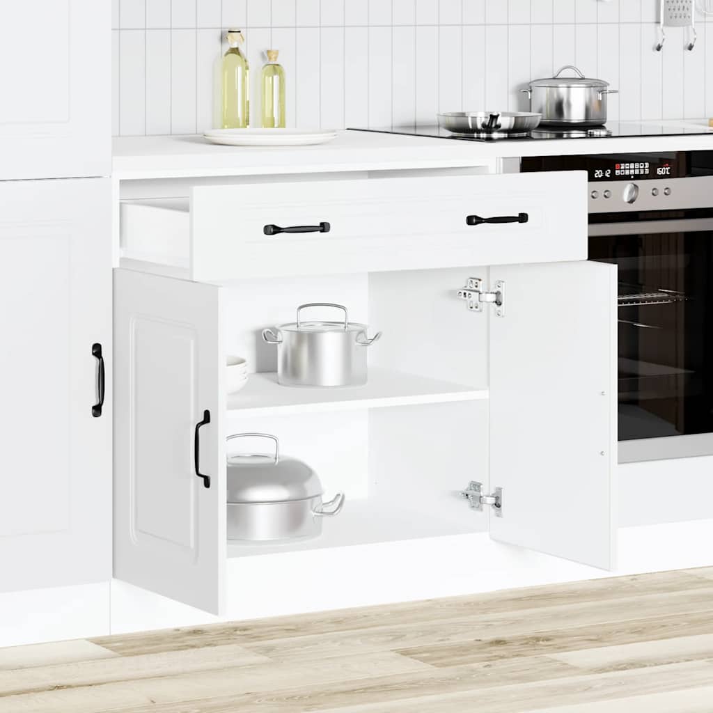 Armoire de cuisine Kalmar blanc bois d'ingénierie - XIOS