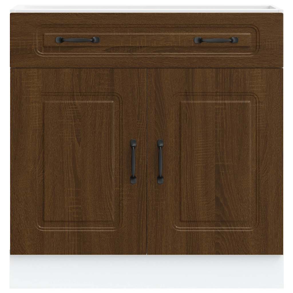 Armoire de cuisine Kalmar chêne marron bois d'ingénierie - XIOS