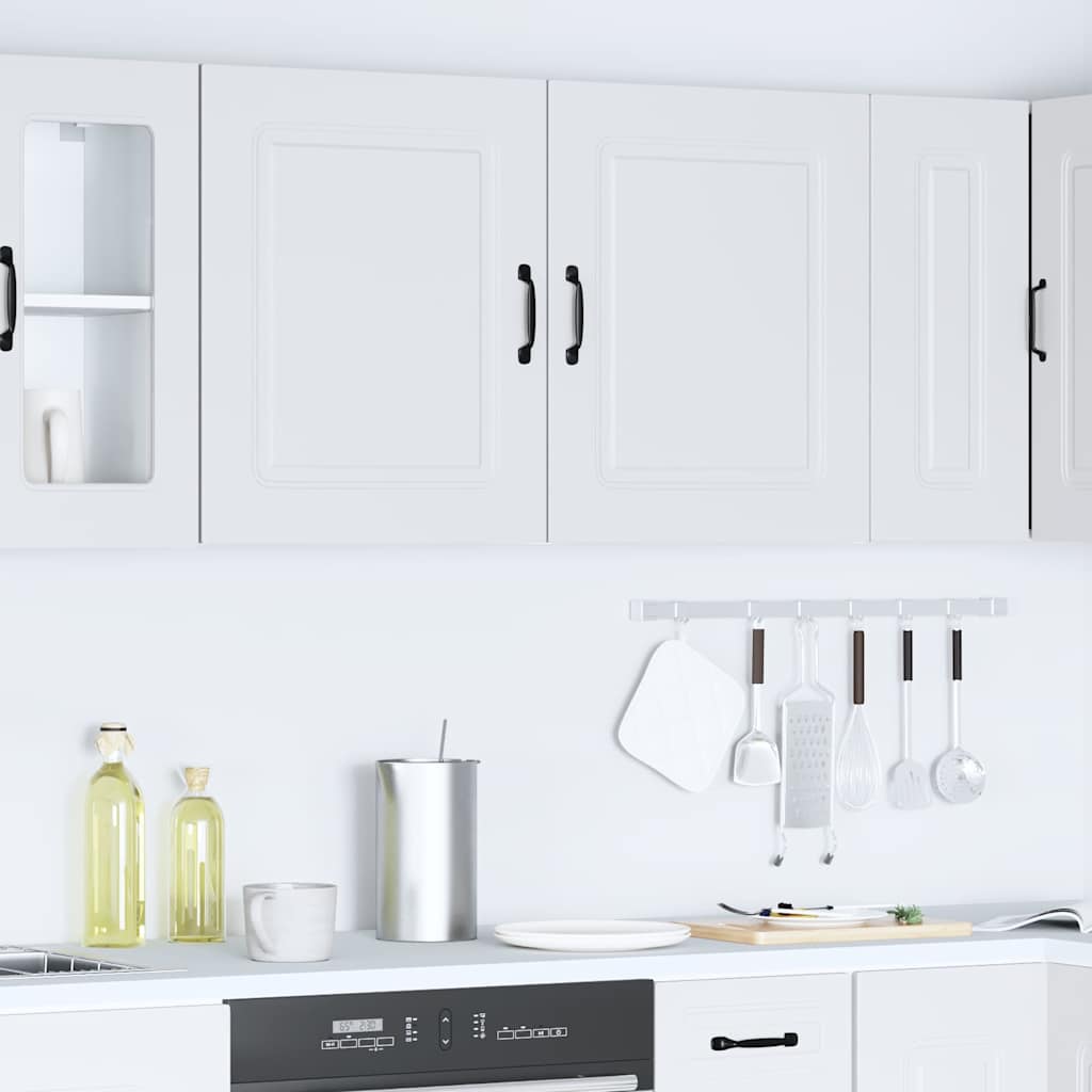 Armoires murales de cuisine 2pcs Kalmar blanc bois d'ingénierie - XIOS