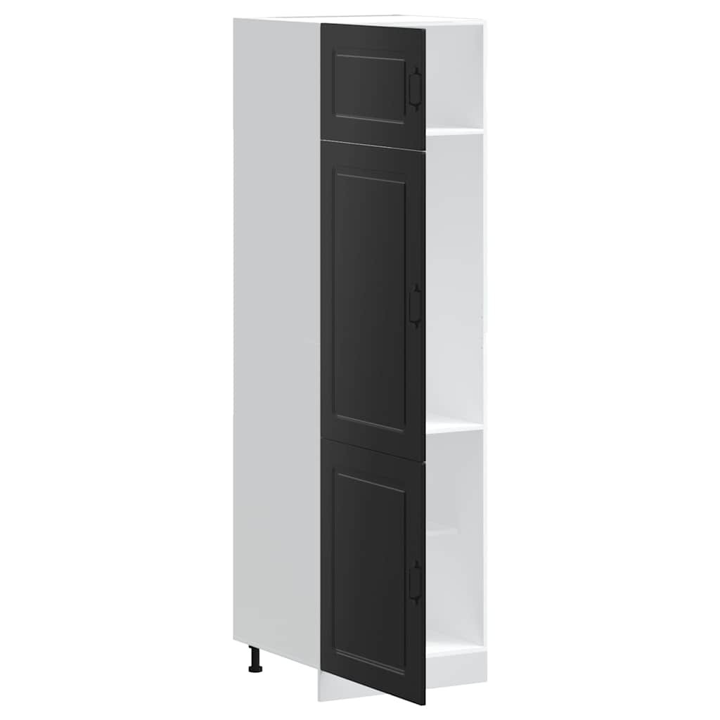 Armoire de cuisine Kalmar noir bois d'ingénierie - XIOS