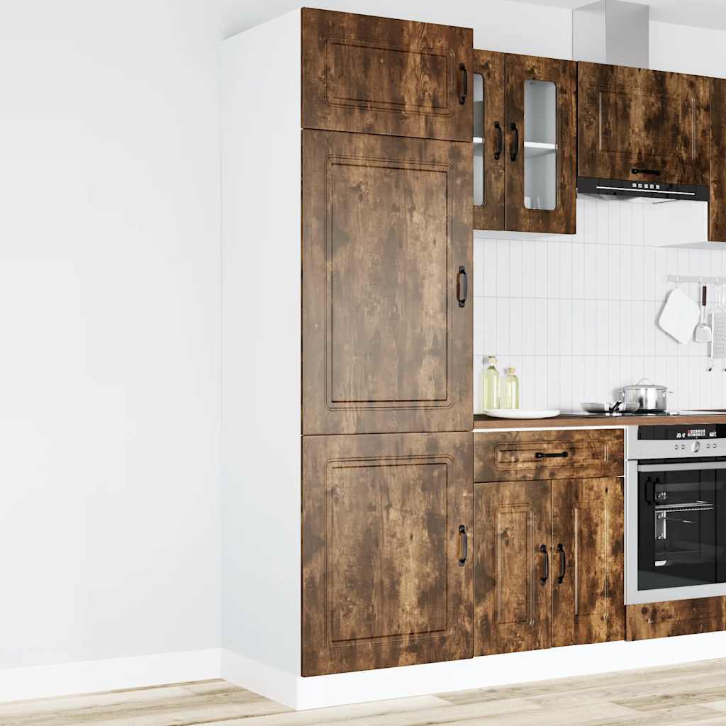 Armoire de cuisine Kalmar chêne fumé bois d'ingénierie - XIOS