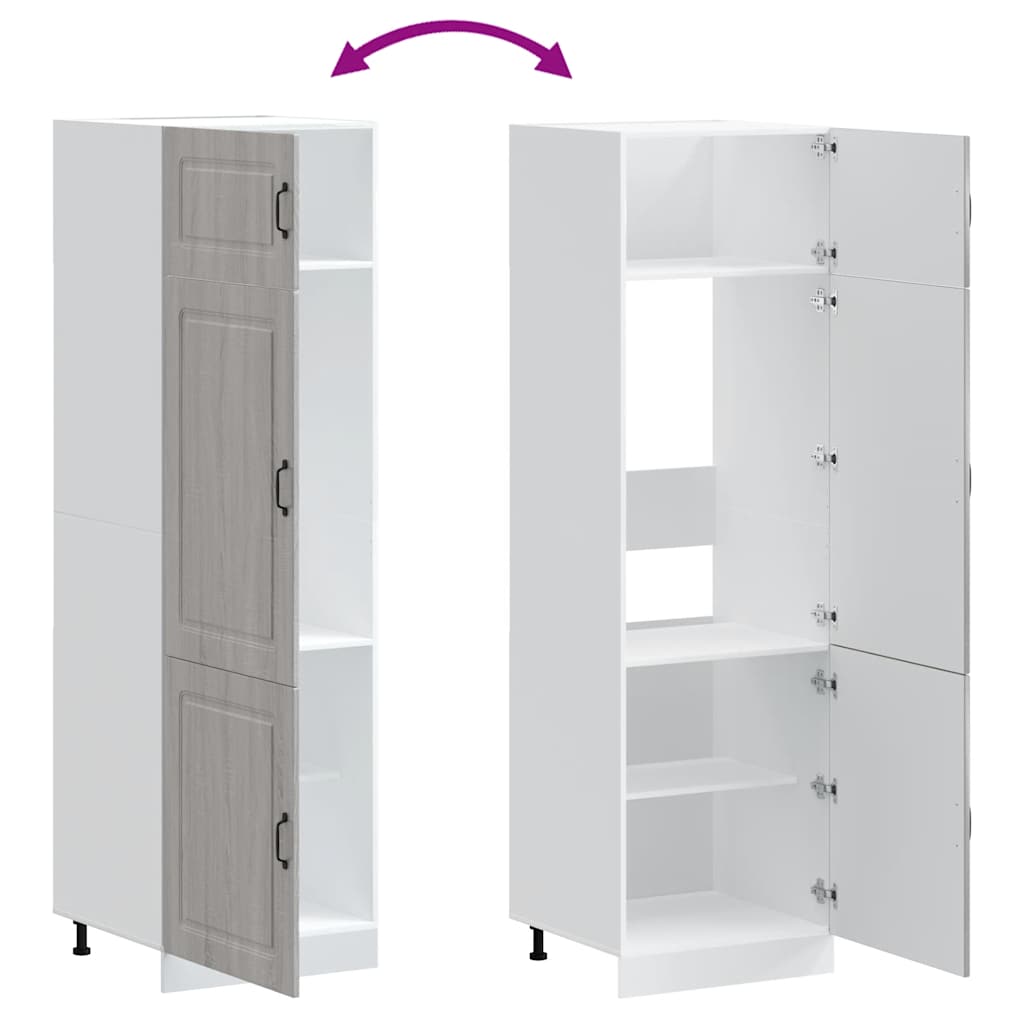 Armoire de cuisine Kalmar sonoma gris bois d'ingénierie - XIOS