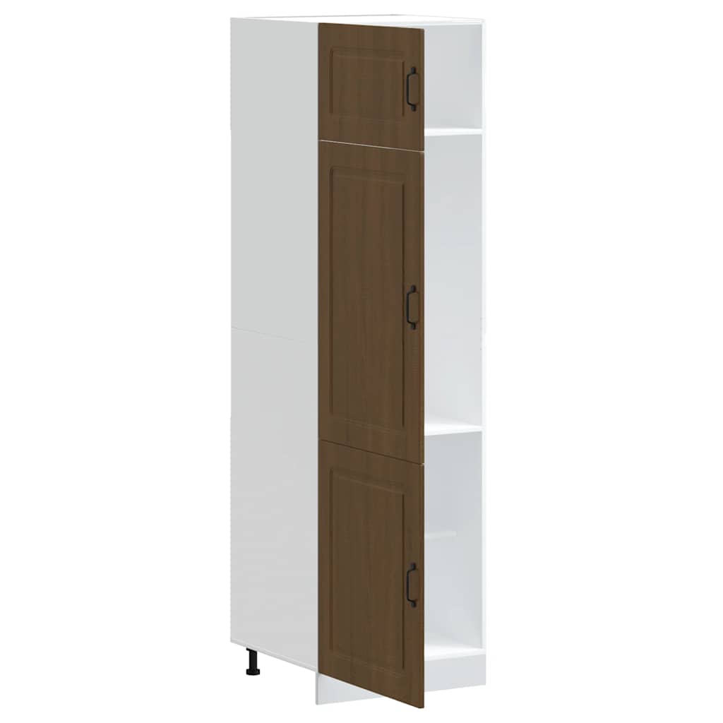 Armoire de cuisine Kalmar chêne marron bois d'ingénierie - XIOS