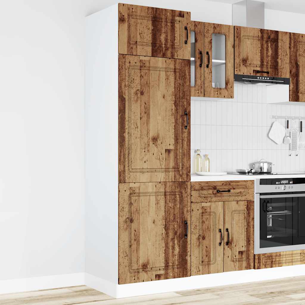 Armoire de cuisine Kalmar vieux bois bois d'ingénierie - XIOS