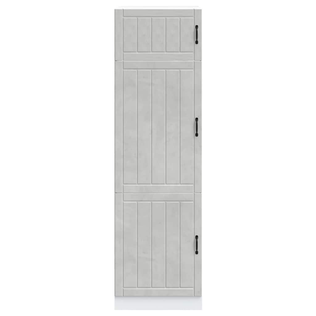 Armoire de cuisine Lucca gris béton bois d'ingénierie - XIOS