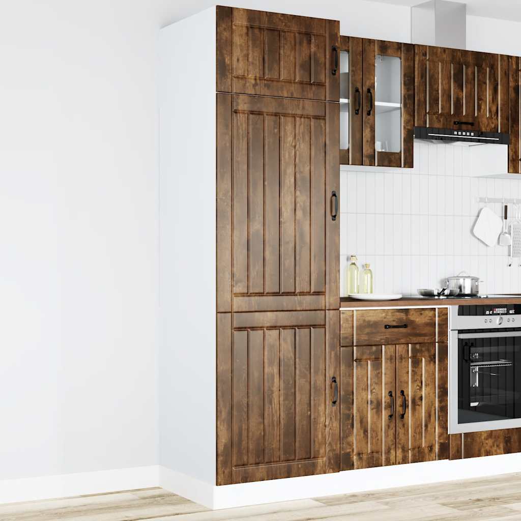 Armoire de cuisine Lucca chêne fumé bois d'ingénierie - XIOS