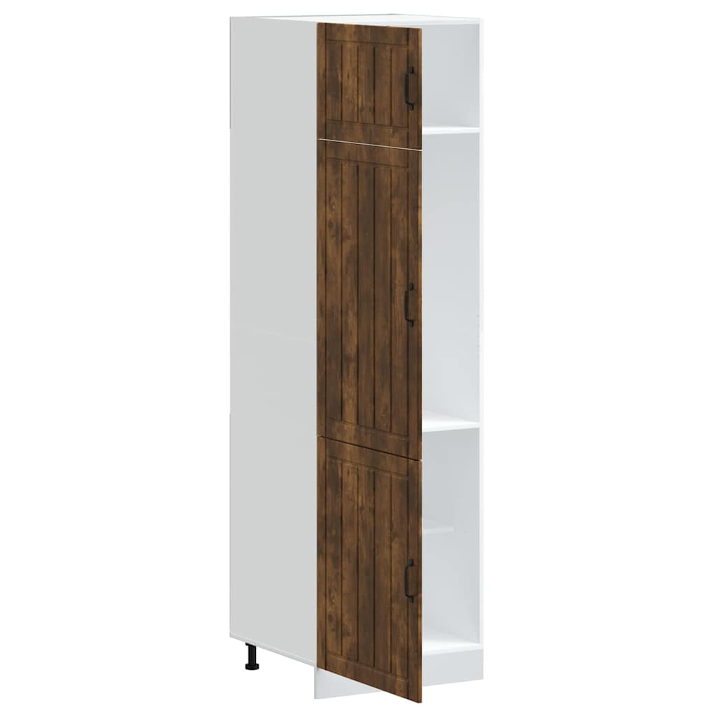 Armoire de cuisine Lucca chêne fumé bois d'ingénierie - XIOS