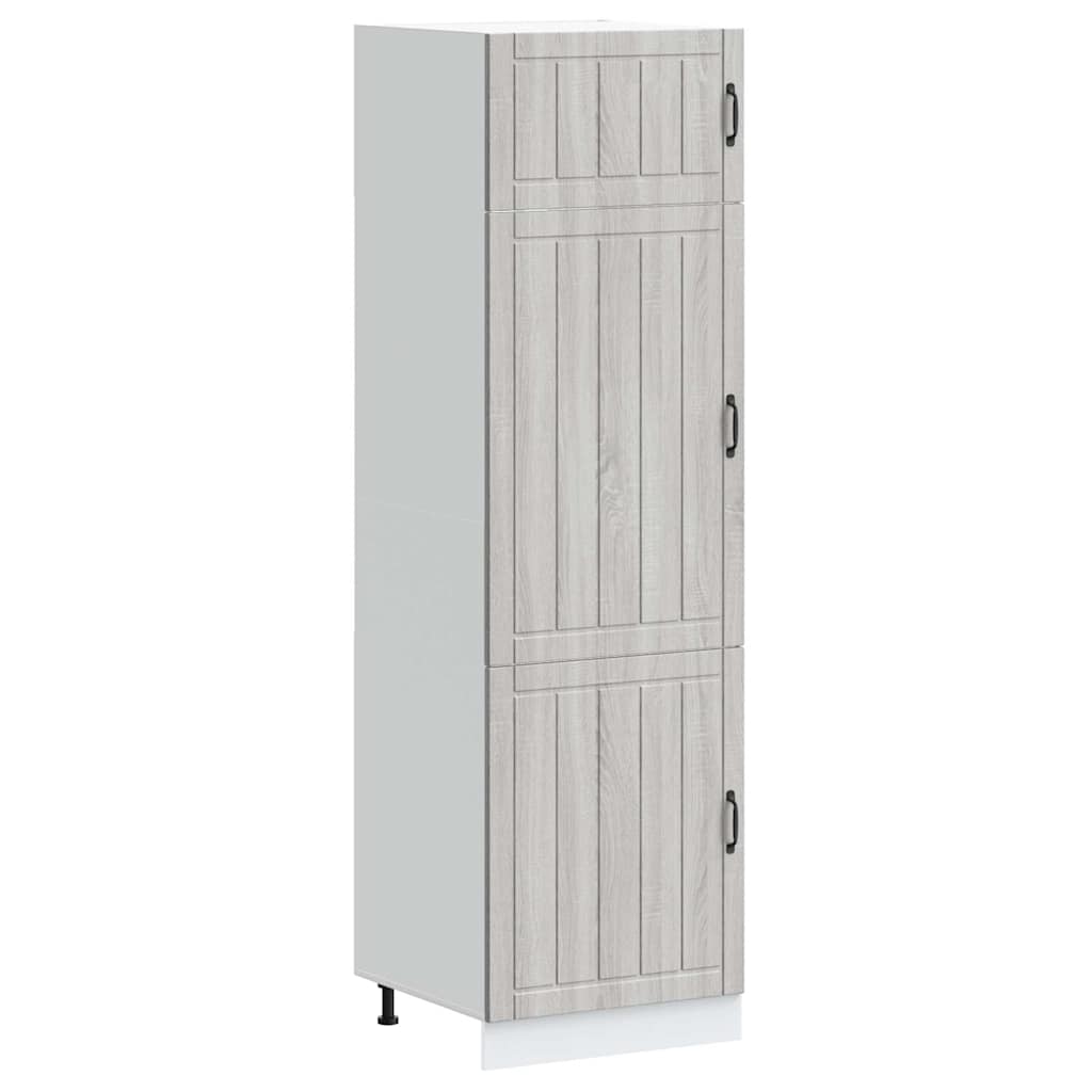 Armoire de cuisine Lucca sonoma gris bois d'ingénierie - XIOS