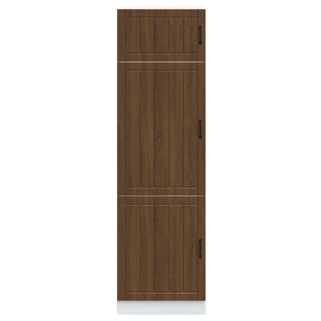 Armoire de cuisine Lucca chêne marron bois d'ingénierie - XIOS