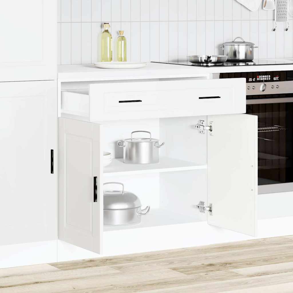 Armoire de cuisine Porto blanc bois d'ingénierie - XIOS