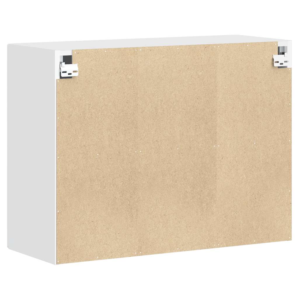 Armoire murale de cuisine Porto blanc bois d'ingénierie - XIOS