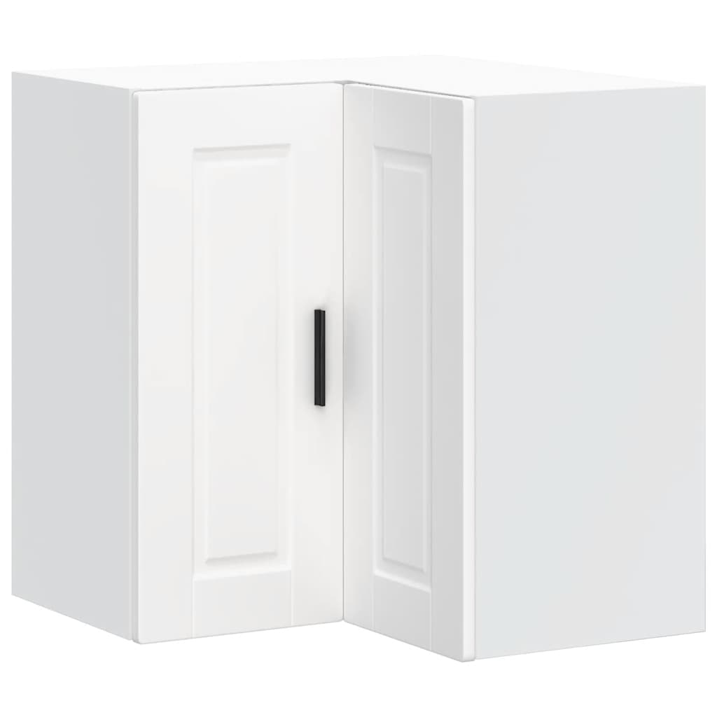 Armoire d'angle murale de cuisine Porto blanc bois d'ingénierie - XIOS