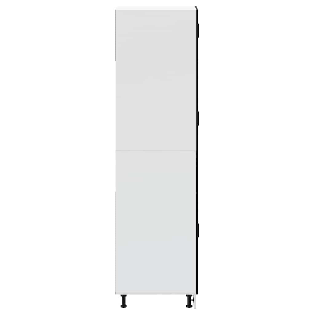 Armoire de cuisine Porto noir bois d'ingénierie - XIOS