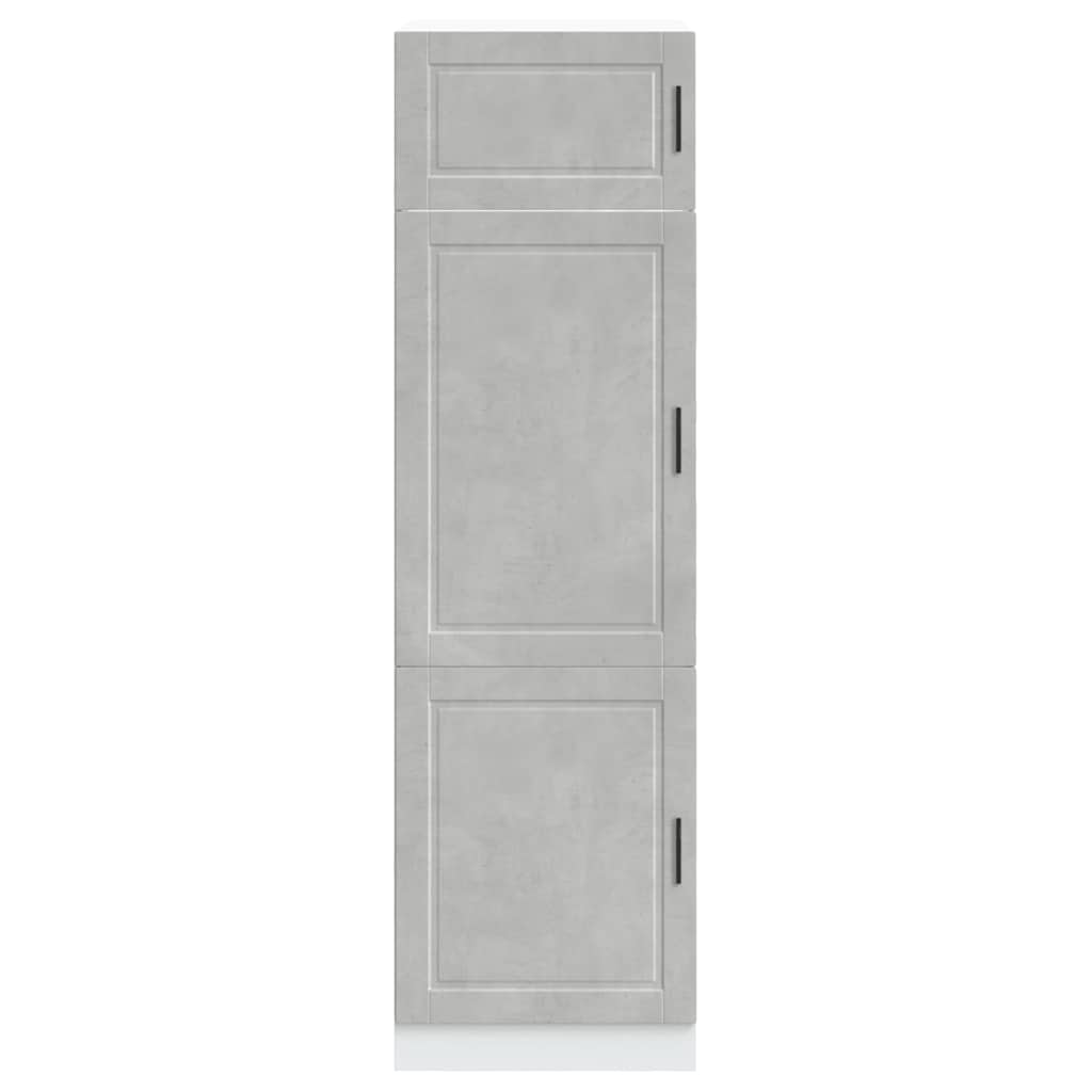 Armoire de cuisine Porto gris béton bois d'ingénierie - XIOS