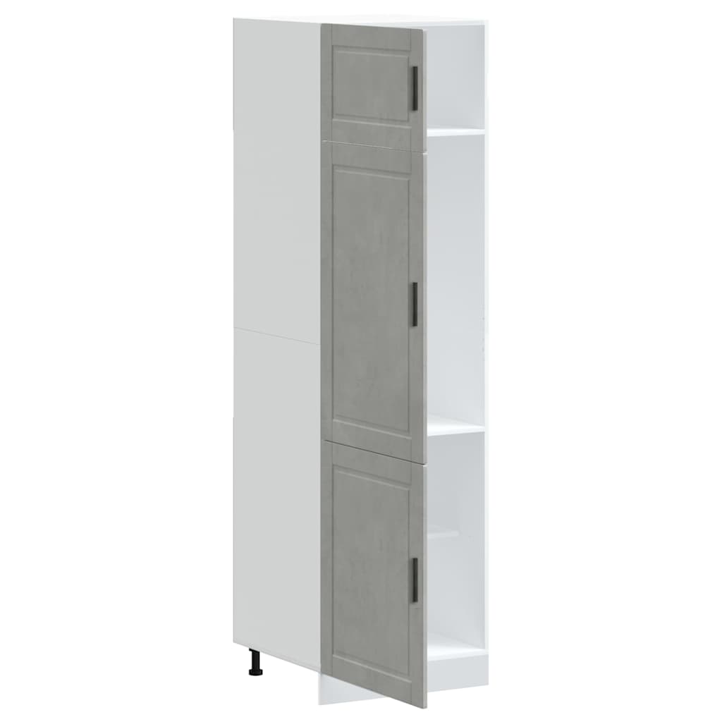 Armoire de cuisine Porto gris béton bois d'ingénierie - XIOS