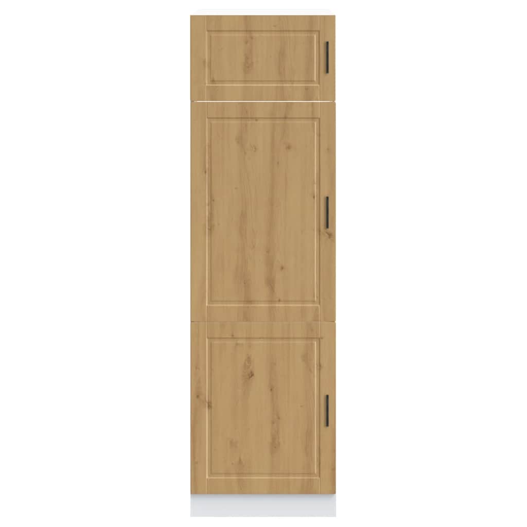 Armoire de cuisine Porto chêne artisanal bois d'ingénierie - XIOS