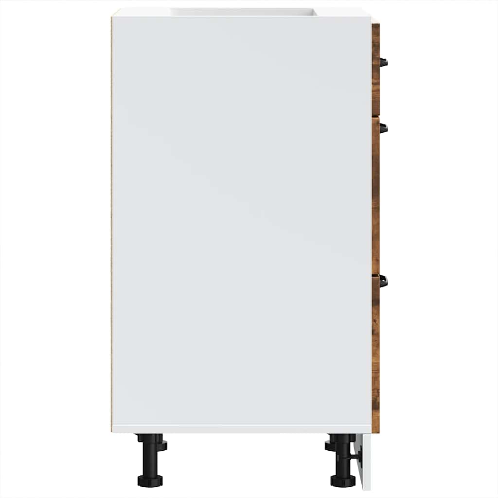 Armoire de cuisine Kalmar chêne fumé bois d'ingénierie - XIOS