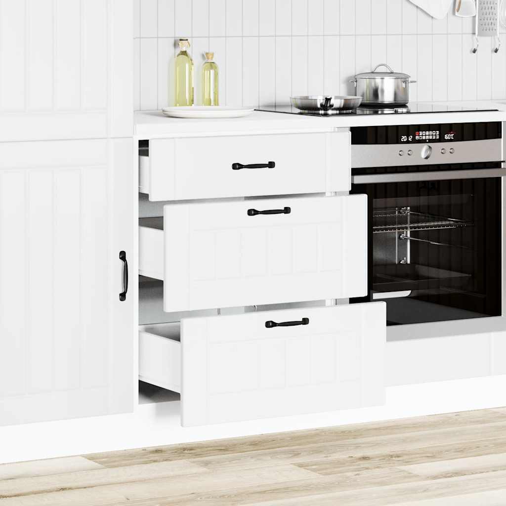 Armoire de cuisine Lucca blanc bois d'ingénierie - XIOS