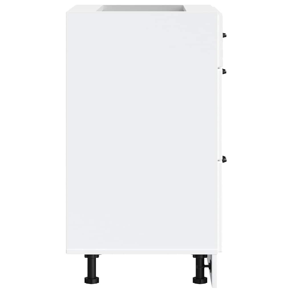 Armoire de cuisine Kalmar blanc bois d'ingénierie - XIOS