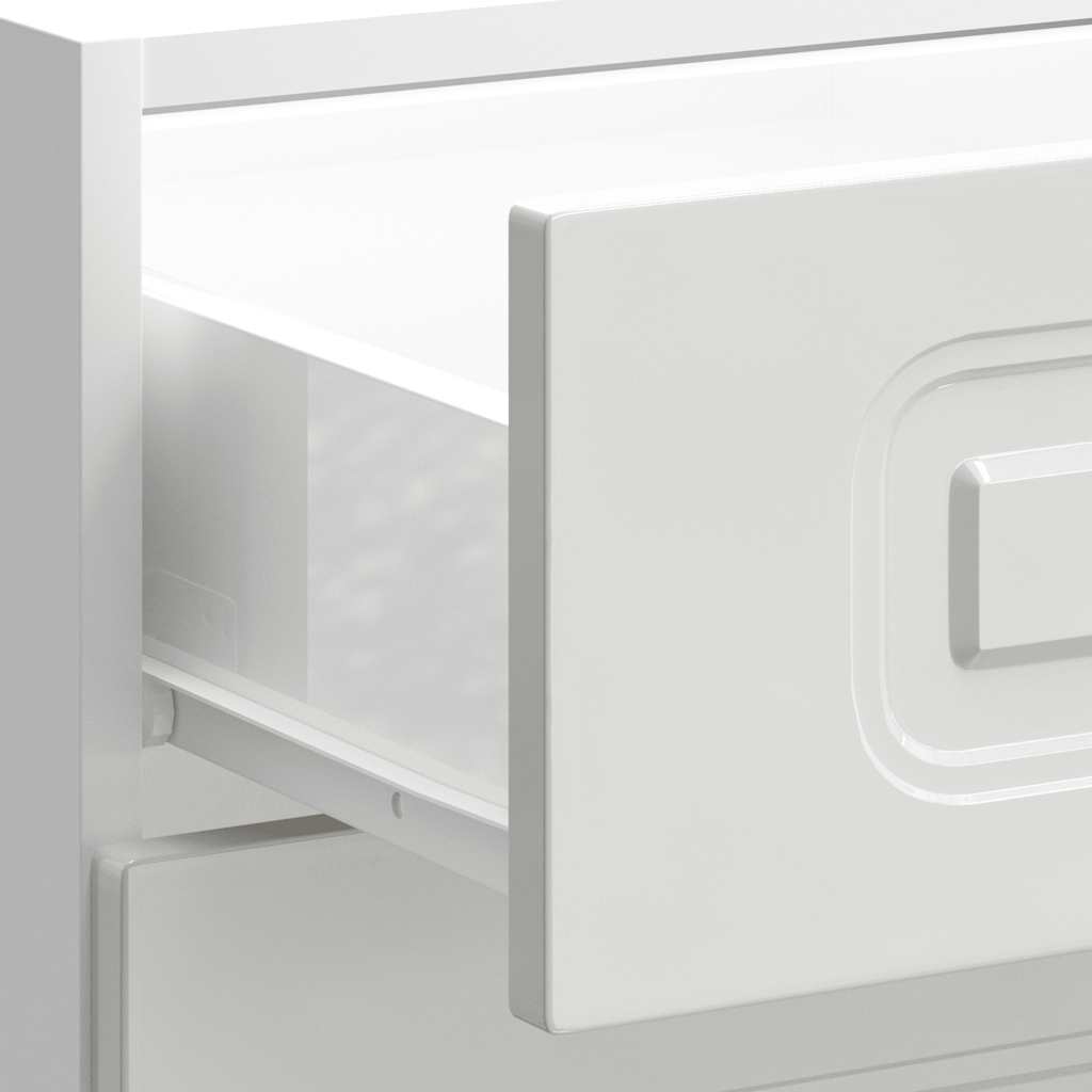 Meuble bas de cuisine « Kalmar » Bois d'ingénierie blanc brillant - XIOS