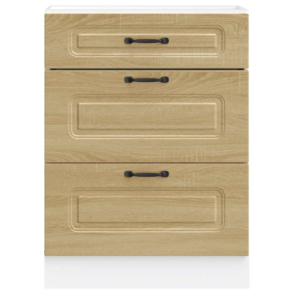 Armoire de cuisine Kalmar chêne sonoma bois d'ingénierie - XIOS