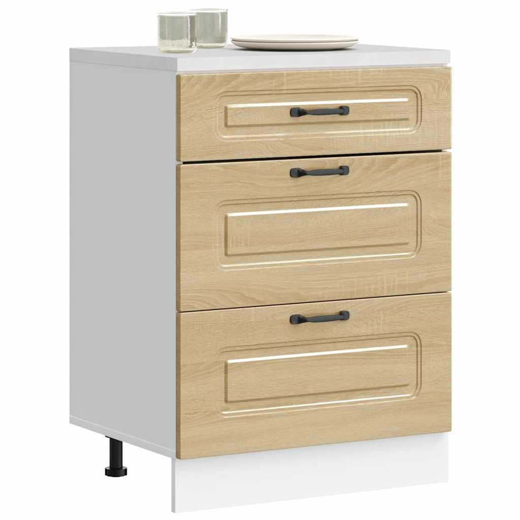 Armoire de cuisine Kalmar chêne sonoma bois d'ingénierie - XIOS