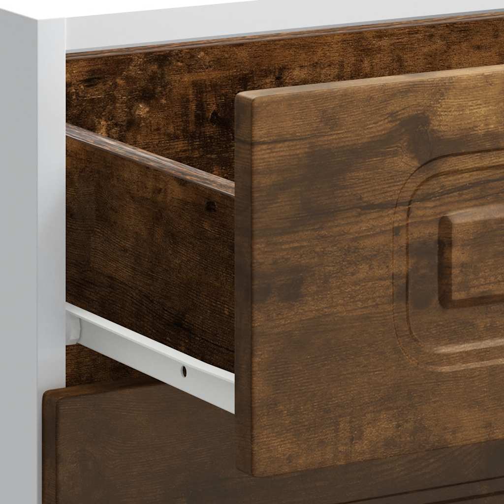 Armoire de cuisine Kalmar chêne fumé bois d'ingénierie - XIOS