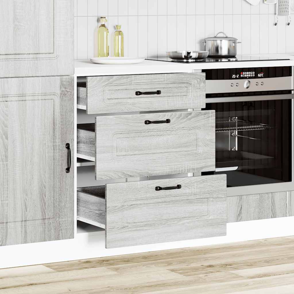 Armoire de cuisine Kalmar sonoma gris bois d'ingénierie - XIOS