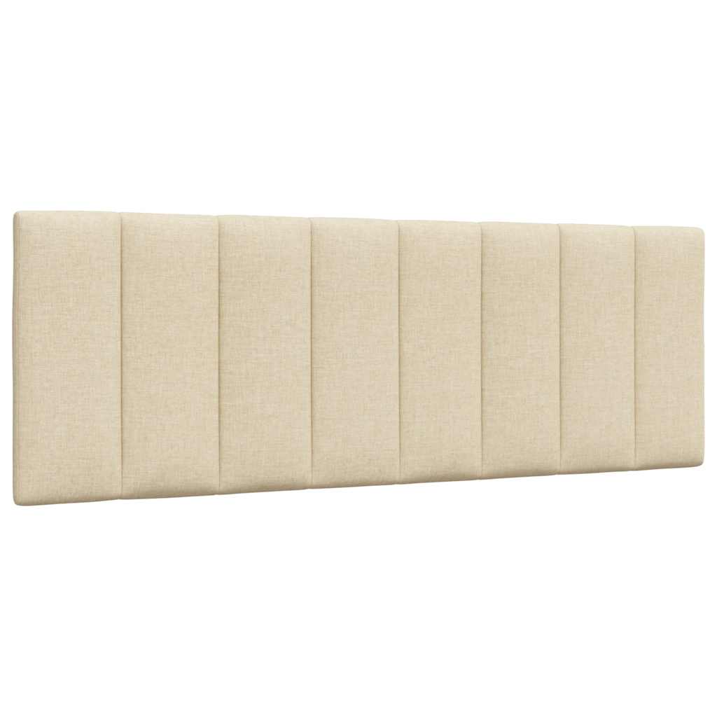 Cadre de lit sans matelas Hanko crème 120x200 cm tissu
