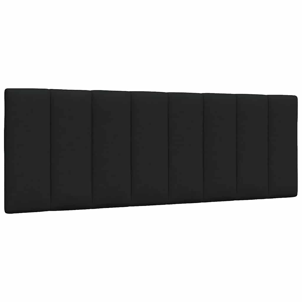 Cadre de lit sans matelas Hanko noir 140x200 cm tissu