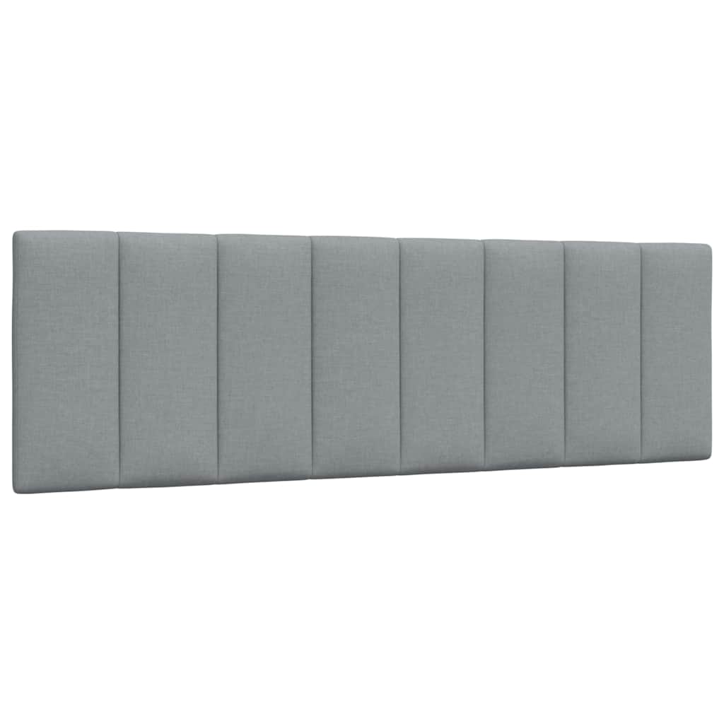 Cadre de lit sans matelas Hanko gris clair 160x200 cm tissu