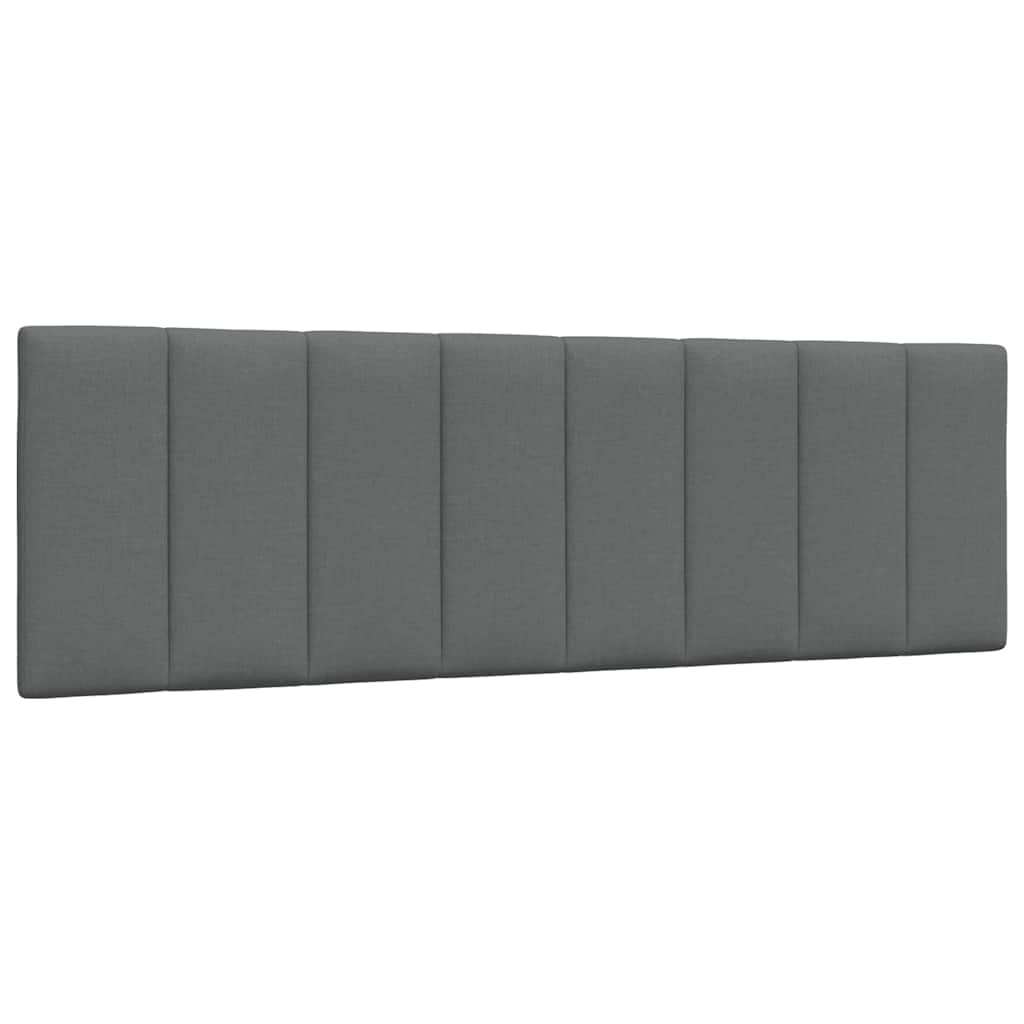 Cadre de lit sans matelas Hanko gris foncé 160x200 cm tissu