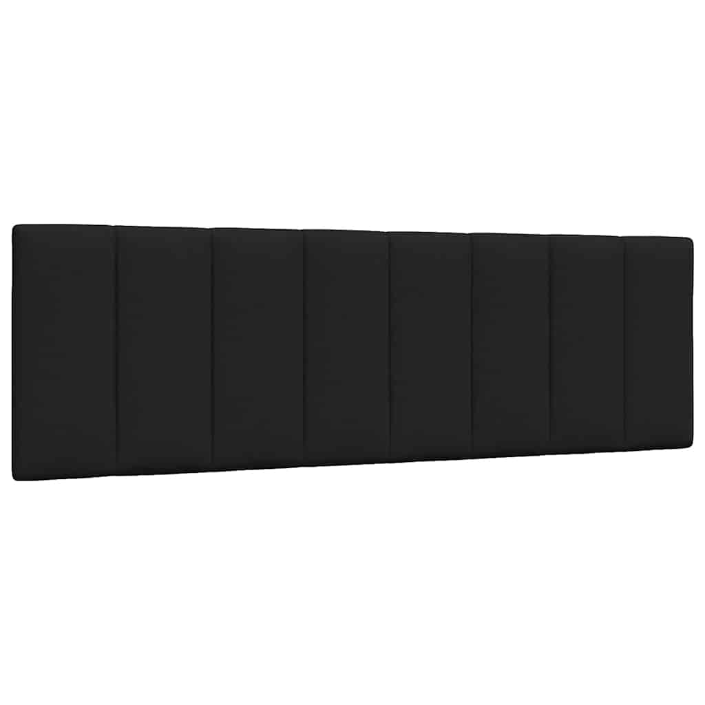 Cadre de lit sans matelas noir 160x200 cm tissu - XIOS