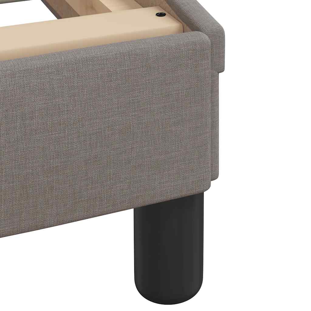 Cadre de lit sans matelas Hanko taupe 160x200 cm tissu - XIOS