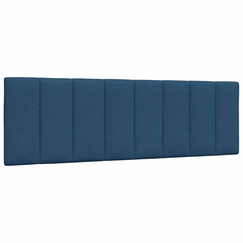 Cadre de lit sans matelas bleu 160x200 cm tissu - XIOS