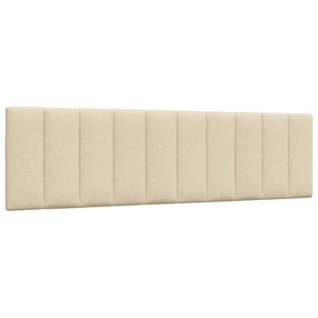 Cadre de lit sans matelas Hanko crème 180x200 cm tissu