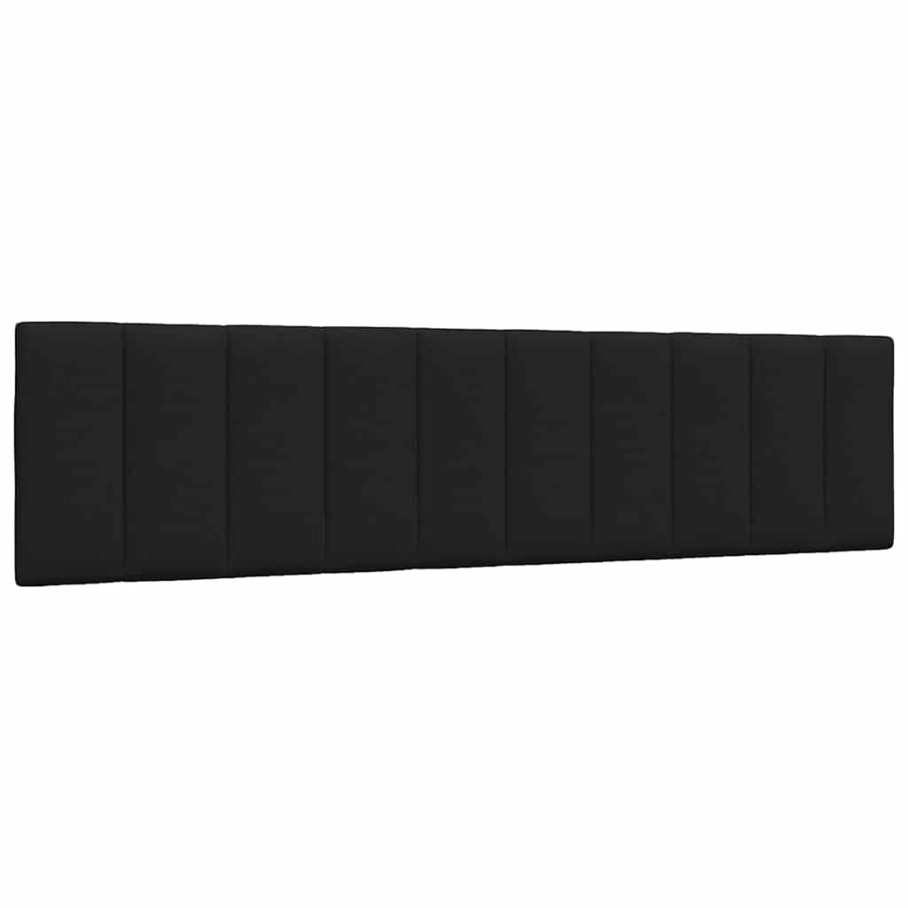 Cadre de lit sans matelas Hanko noir 200x200 cm tissu - XIOS