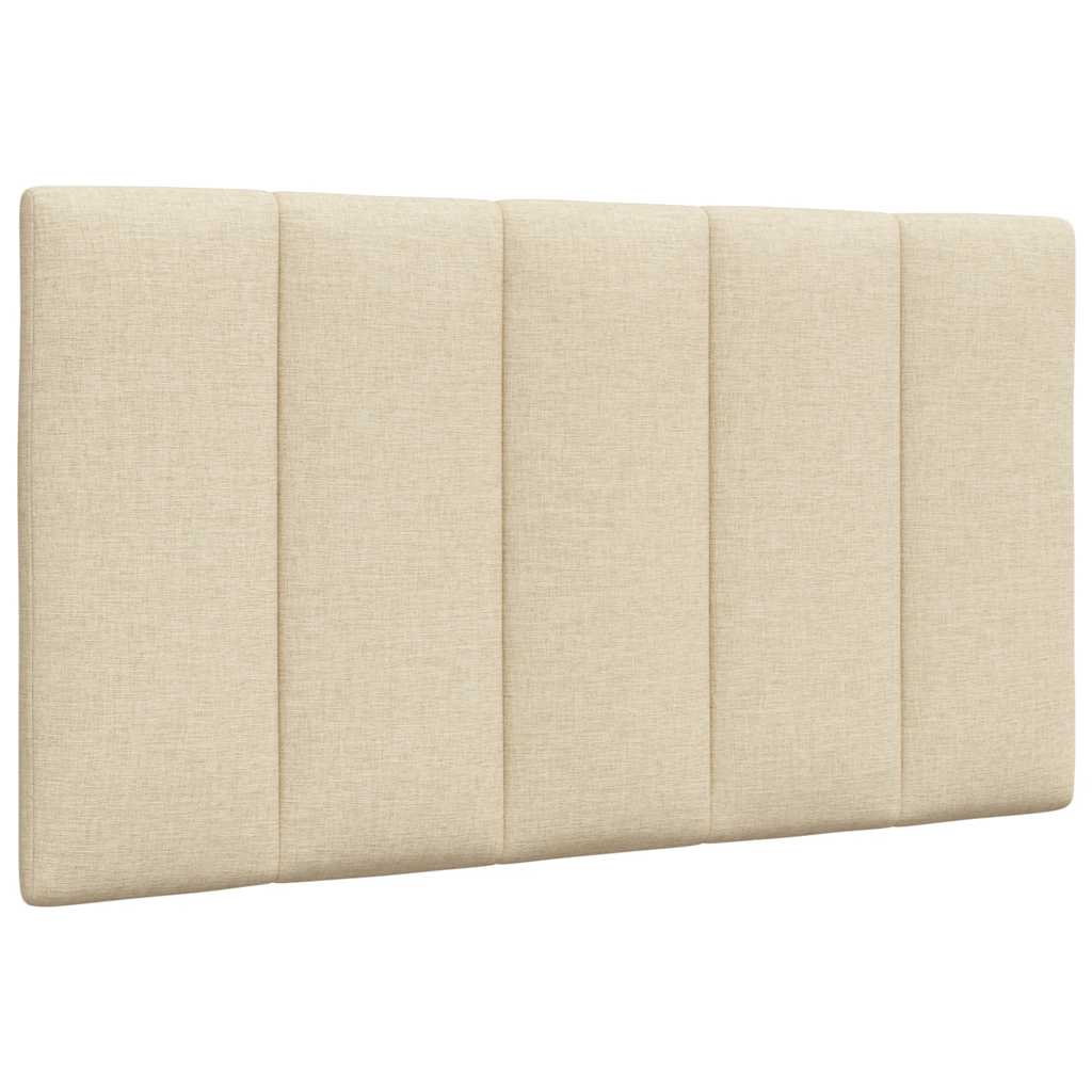 Cadre de lit sans matelas Hanko crème 90x200 cm tissu