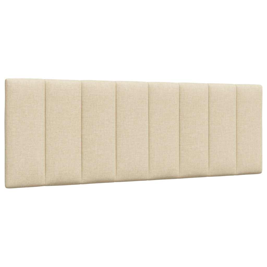 Cadre de lit sans matelas Hanko crème 120x200 cm tissu
