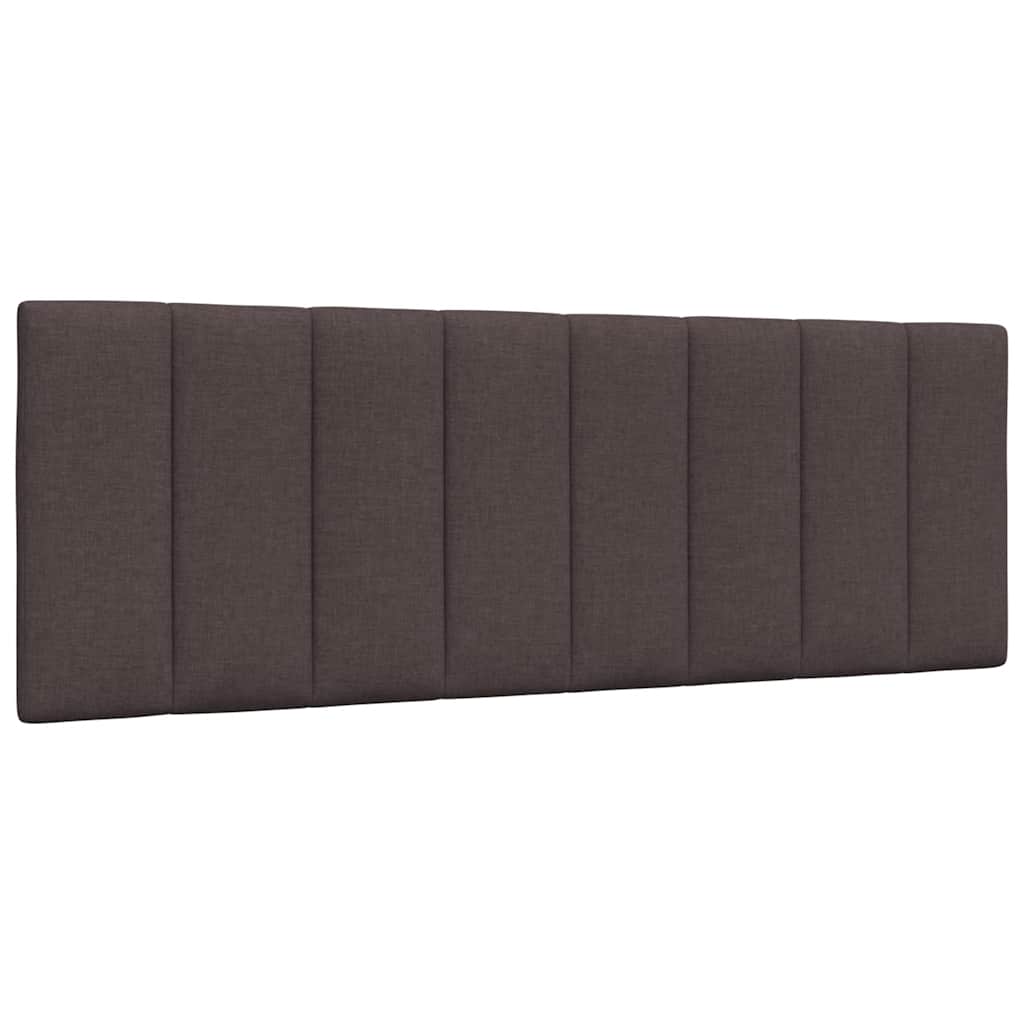 Cadre de lit sans matelas Hanko marron foncé 140x200 cm tissu - XIOS
