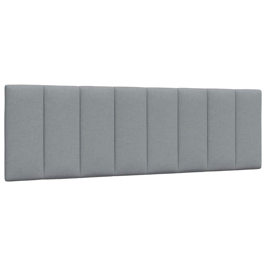 Cadre de lit sans matelas gris clair 160x200 cm tissu - XIOS