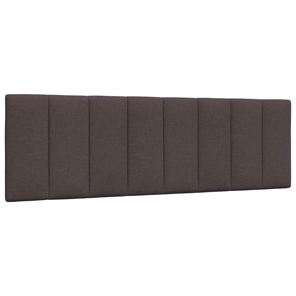Cadre de lit sans matelas Hanko marron foncé 160x200 cm tissu - XIOS