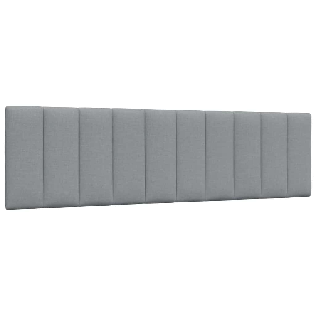 Cadre de lit sans matelas gris clair 180x200 cm tissu - XIOS